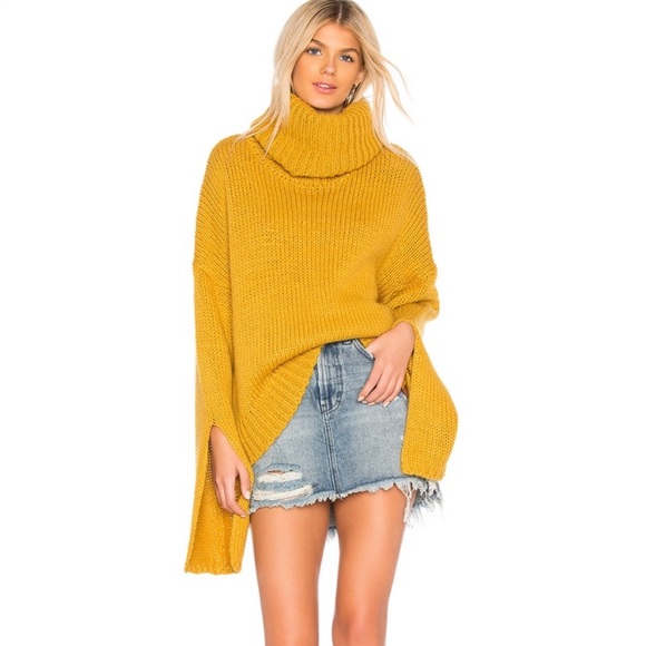 One Teaspoon Sweaters - One Teaspoon Winona Keyhole Sweater Mustard Yellow